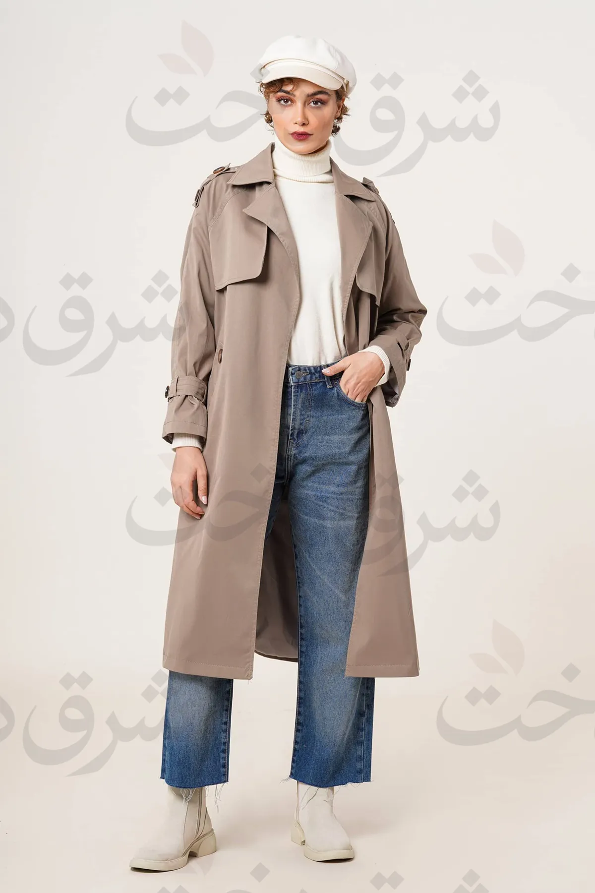 بارانی بلند زنانه مدل نایلا (4رنگ)