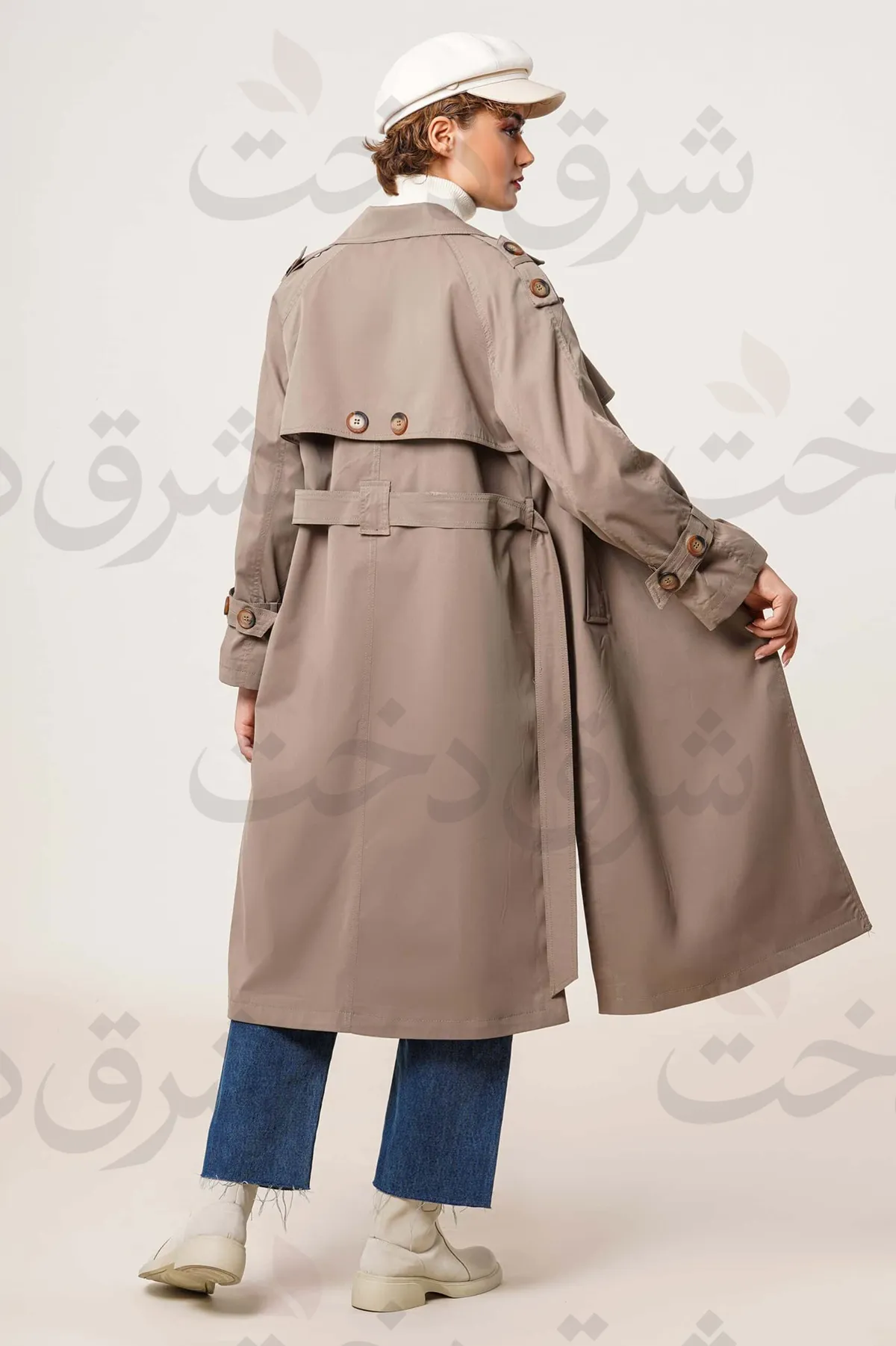 بارانی بلند زنانه مدل نایلا (4رنگ)
