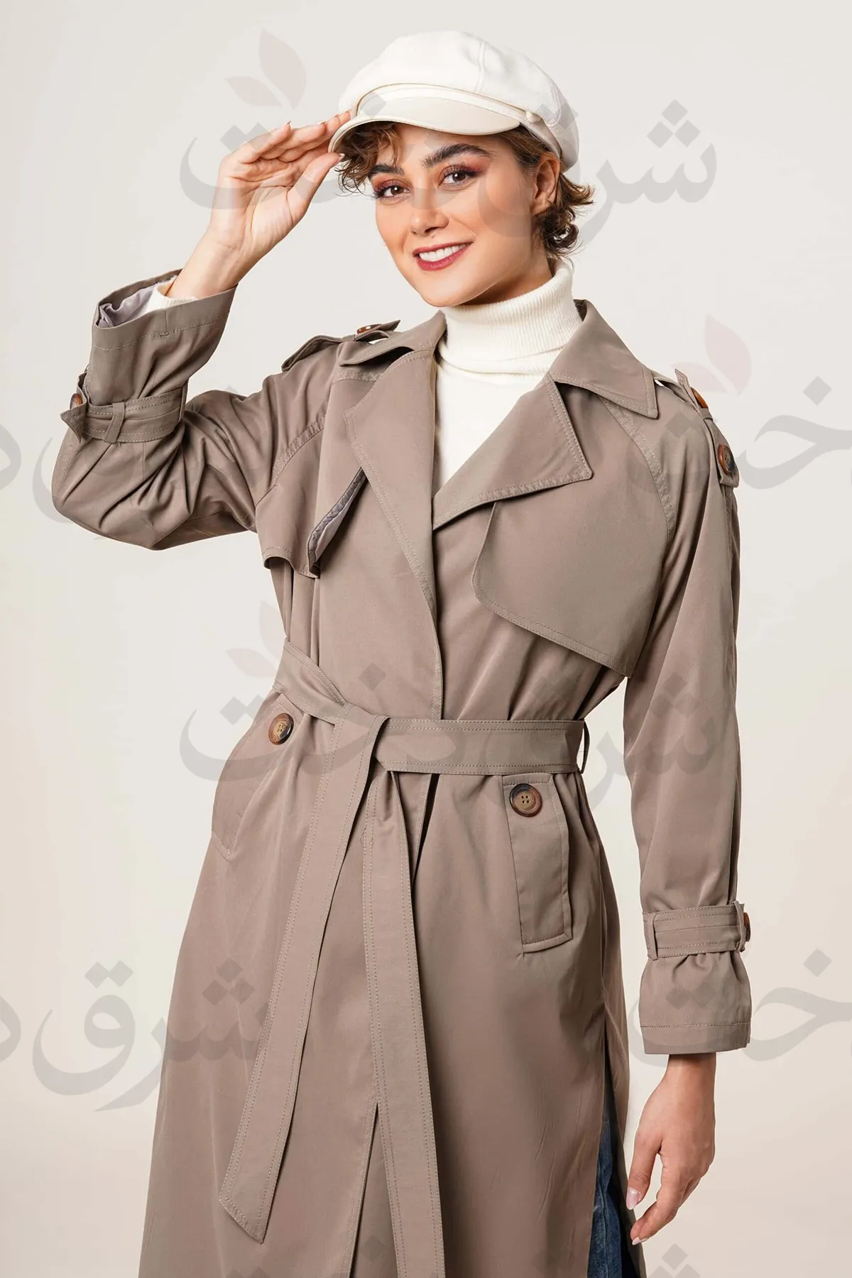 بارانی بلند زنانه مدل نایلا (4رنگ)