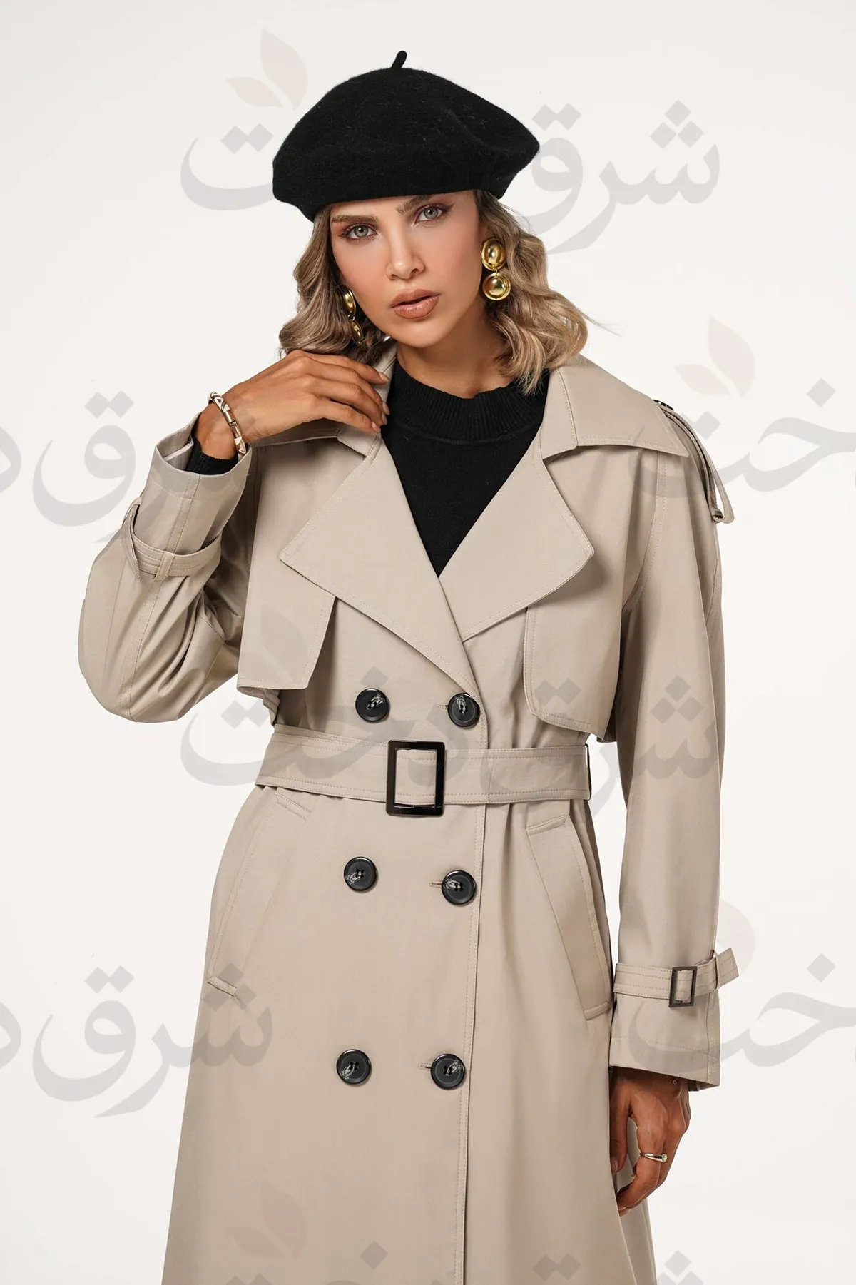بارانی بلند زنانه مدل گیتا (3 رنگ)