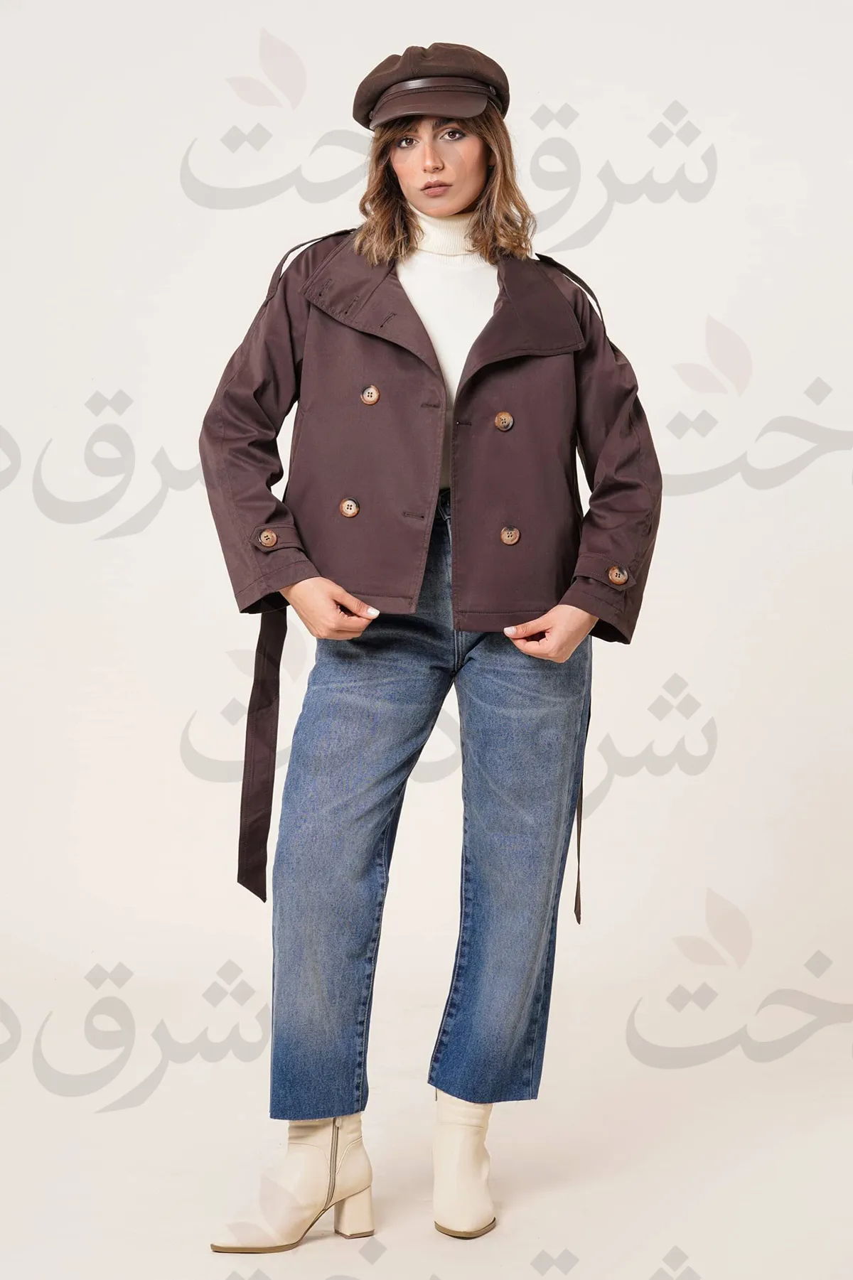 بارانی کوتاه زنانه مدل سیون (4 رنگ)
