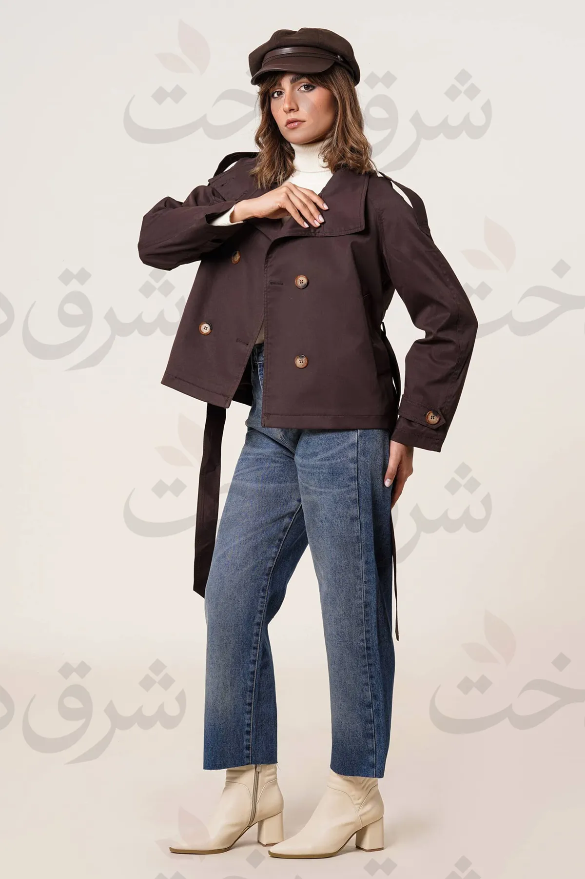 بارانی کوتاه زنانه مدل سیون (4 رنگ)