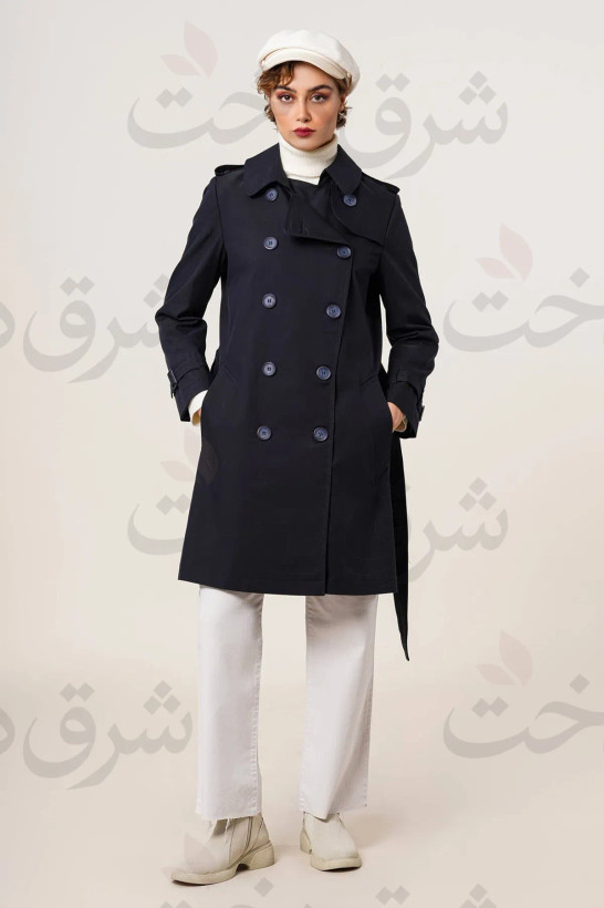 بارانی بلند زنانه مدل رایحه (2 رنگ)