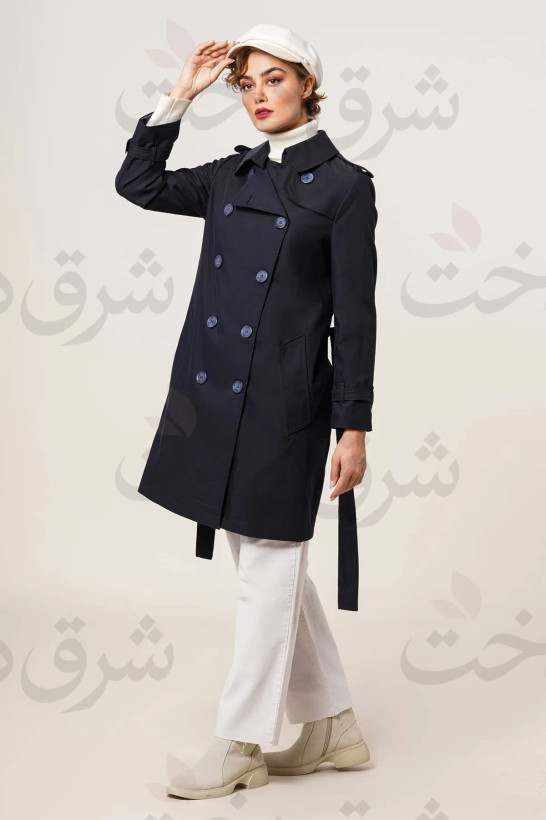 بارانی بلند زنانه مدل رایحه (2 رنگ)