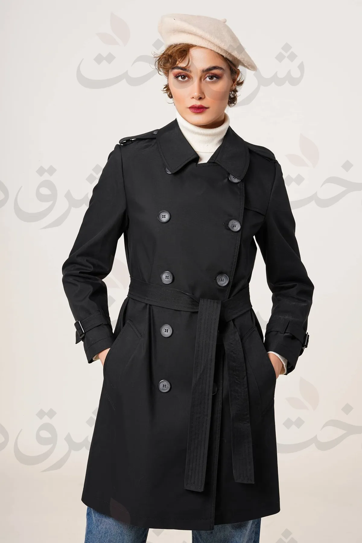بارانی بلند زنانه مدل رایحه (2 رنگ)