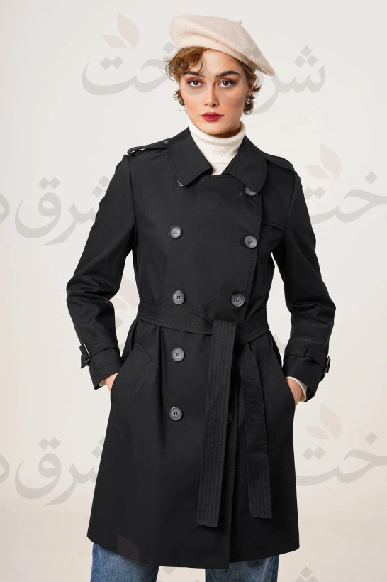 بارانی بلند زنانه مدل رایحه (2 رنگ)