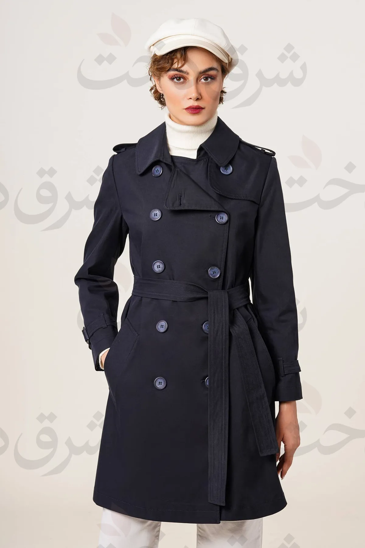 بارانی بلند زنانه مدل رایحه (2 رنگ)