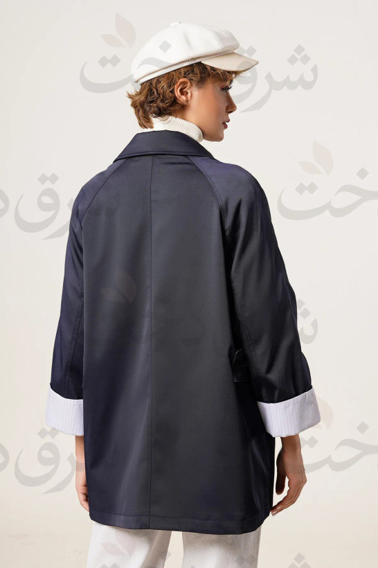 بارانی کوتاه زنانه مدل دل آوا (2 رنگ)