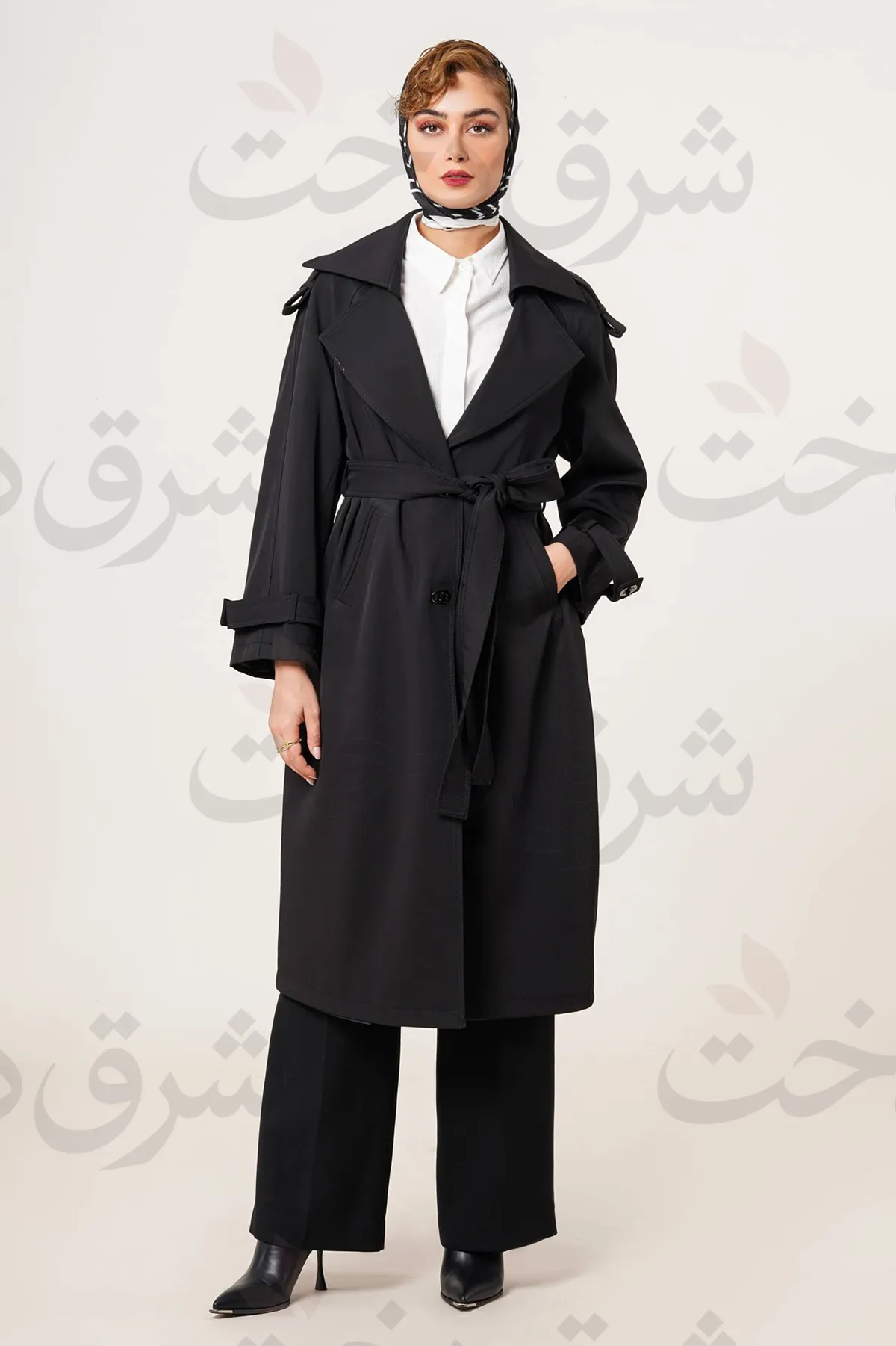 بارانی بلند زنانه مدل باوین
