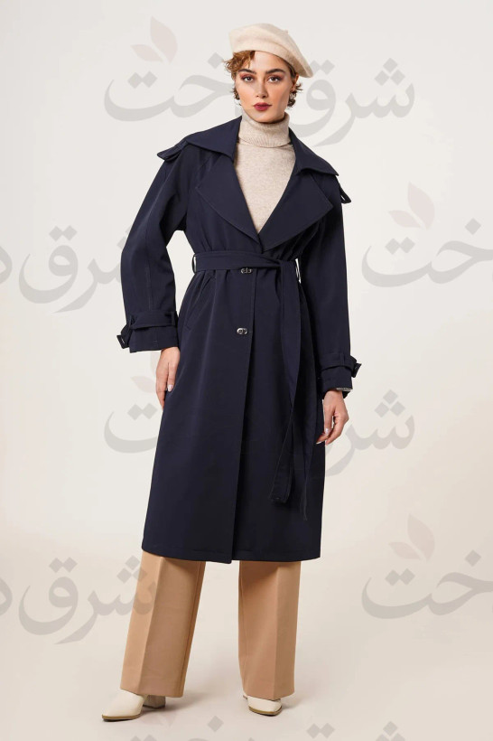 بارانی بلند زنانه مدل باوین