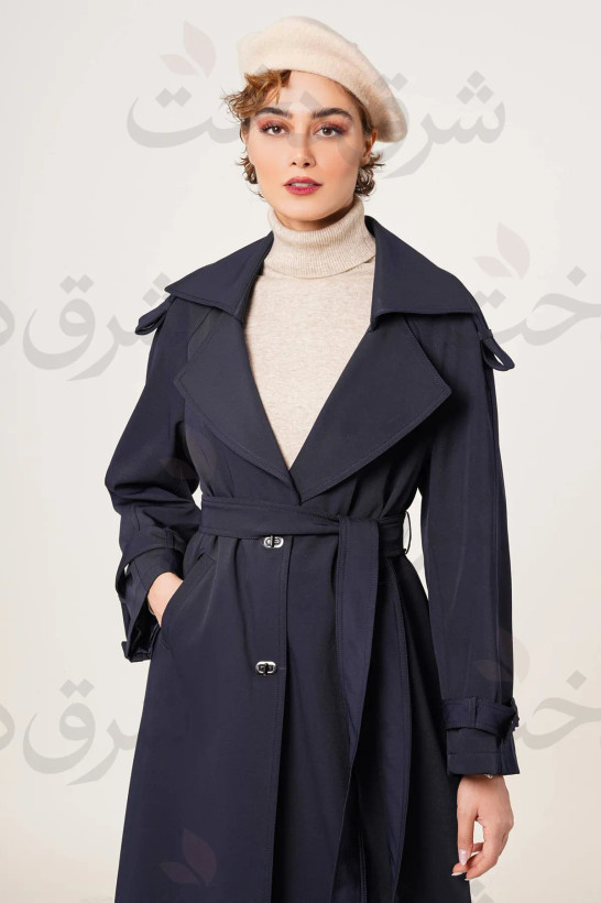 بارانی بلند زنانه مدل باوین