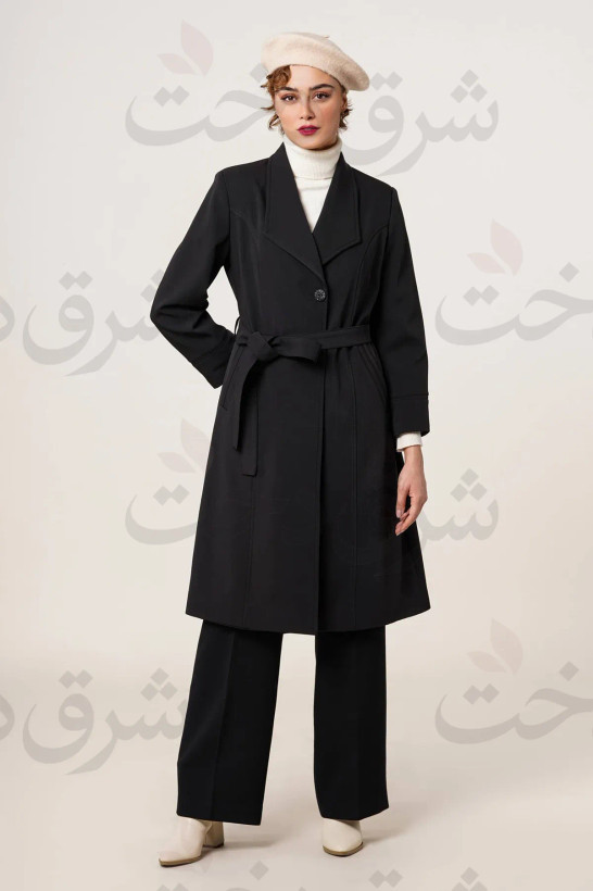 بارانی بلند زنانه مدل ایلای