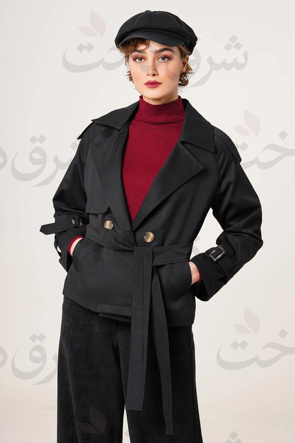 بارانی کوتاه زنانه مدل آیسل (4 رنگ)