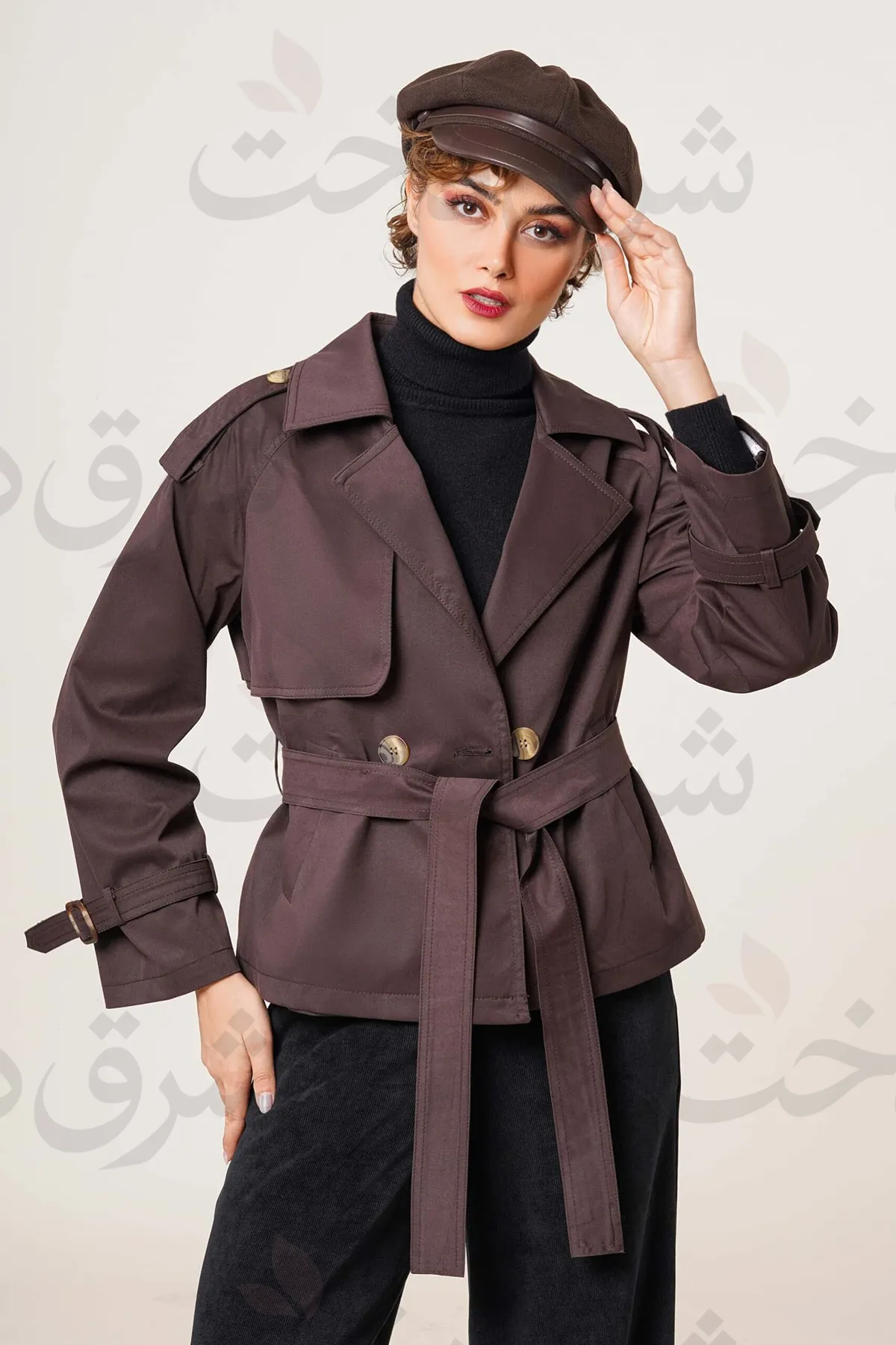 بارانی کوتاه زنانه مدل آیسل (4 رنگ)