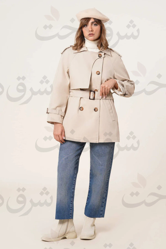 بارانی کوتاه زنانه مدل آرالین (3 رنگ)
