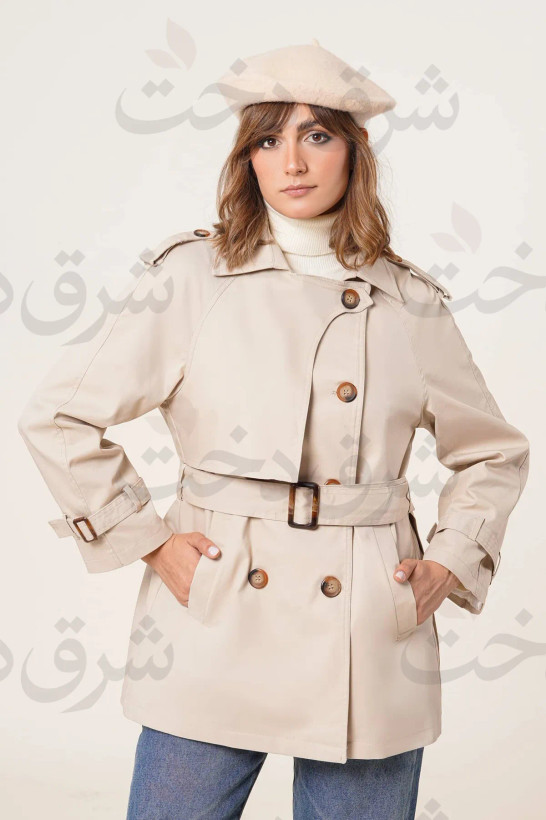 بارانی کوتاه زنانه مدل آرالین (3 رنگ)