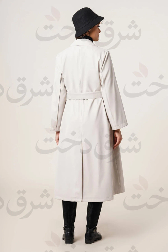 بارانی بلند زنانه مدل 41124 (4 رنگ)