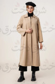 بارانی بلند زنانه مدل 41124 (4 رنگ)