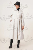 بارانی بلند زنانه مدل 41124 (4 رنگ)
