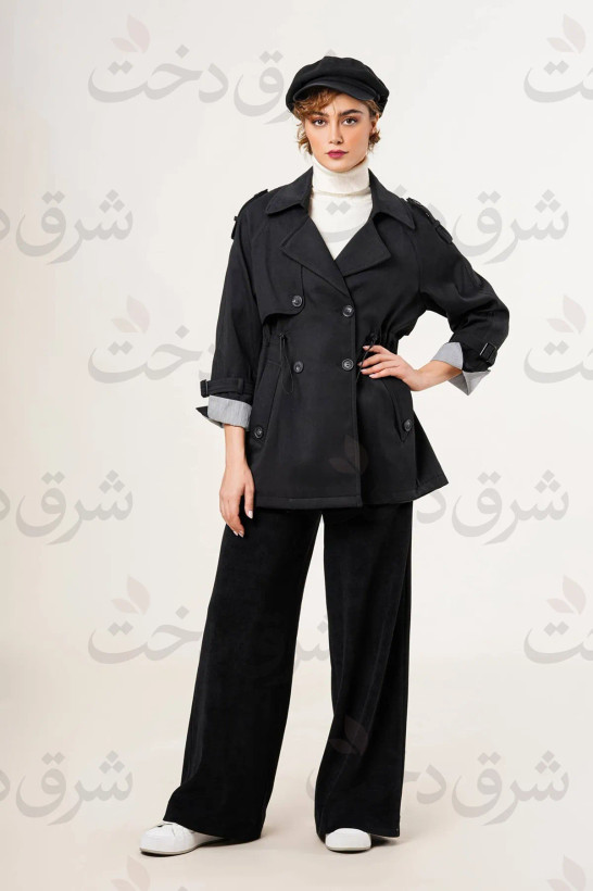 بارانی کوتاه زنانه مدل الینا