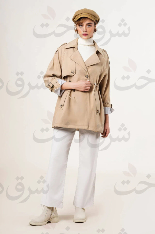 بارانی کوتاه زنانه مدل الینا