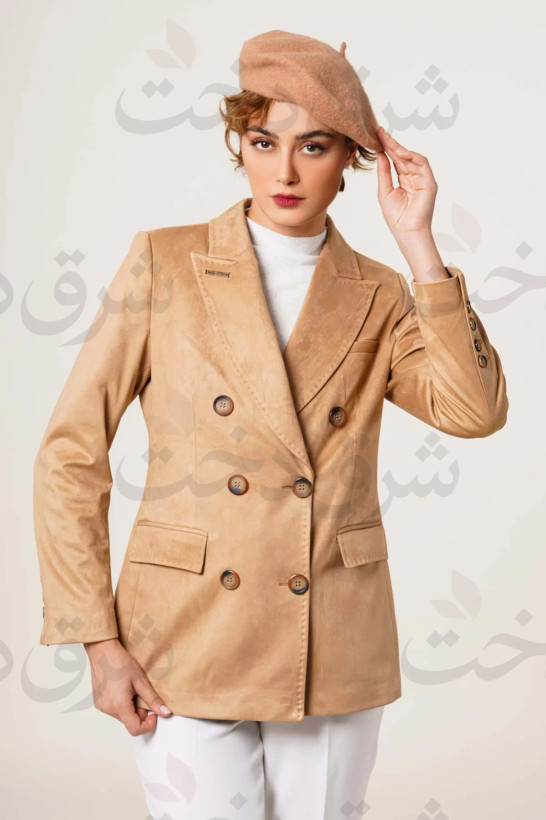 کت یقه انگلیسی زنانه مدل ایلما (4 رنگ)