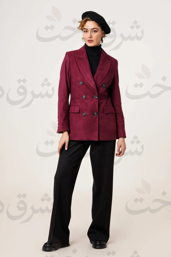 کت یقه انگلیسی زنانه مدل ایلما (4 رنگ)