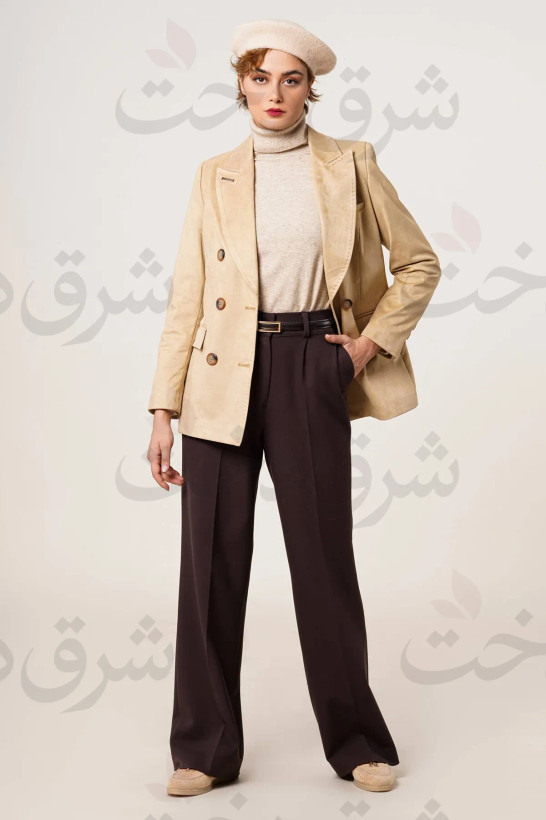 کت یقه انگلیسی زنانه مدل ایلما (4 رنگ)