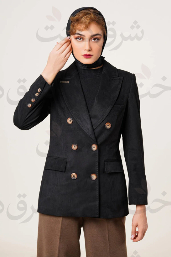 کت یقه انگلیسی زنانه مدل ایلما (4 رنگ)