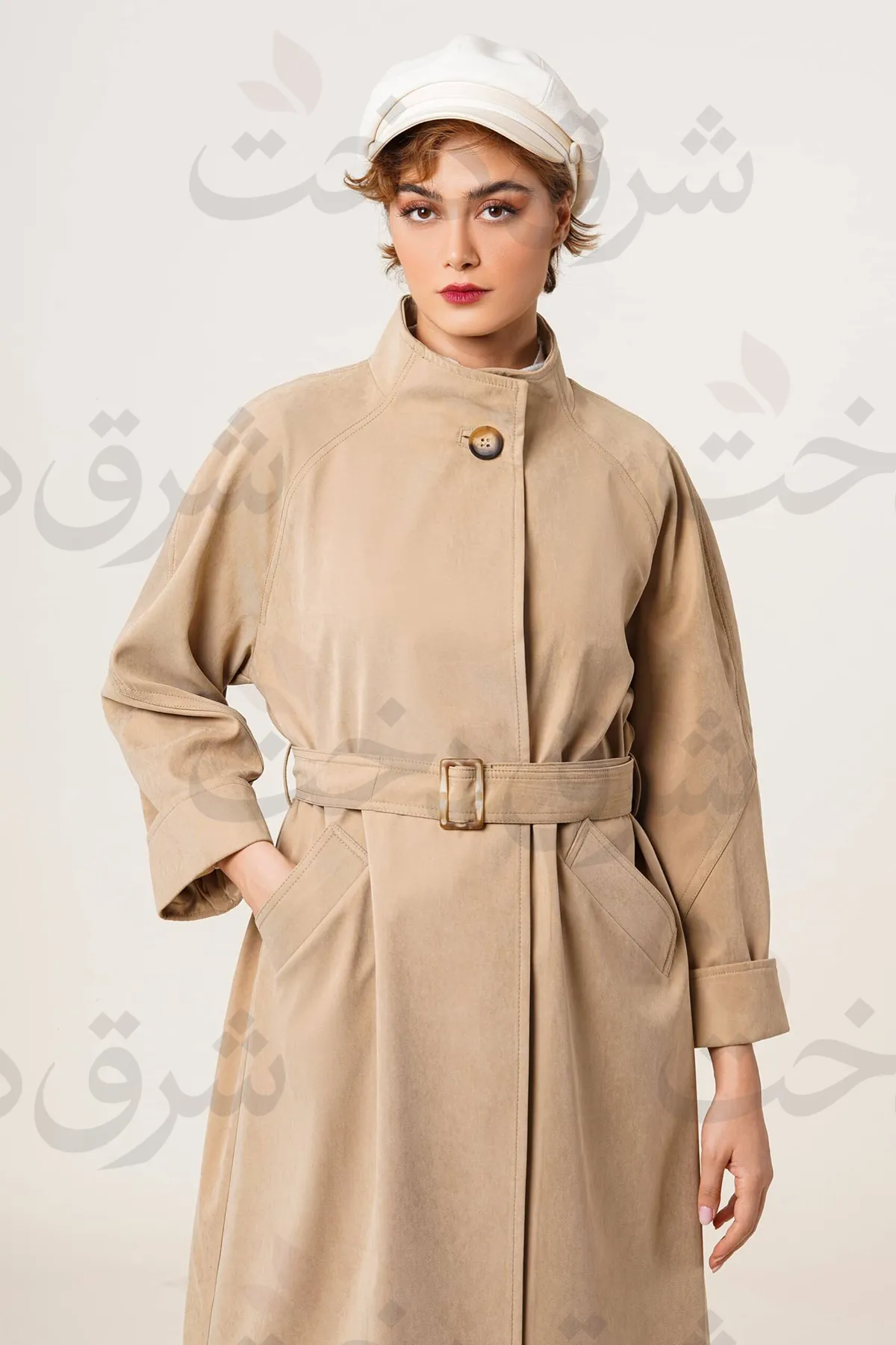 بارانی بلند زنانه مدل آدلیا ( 4 رنگ)