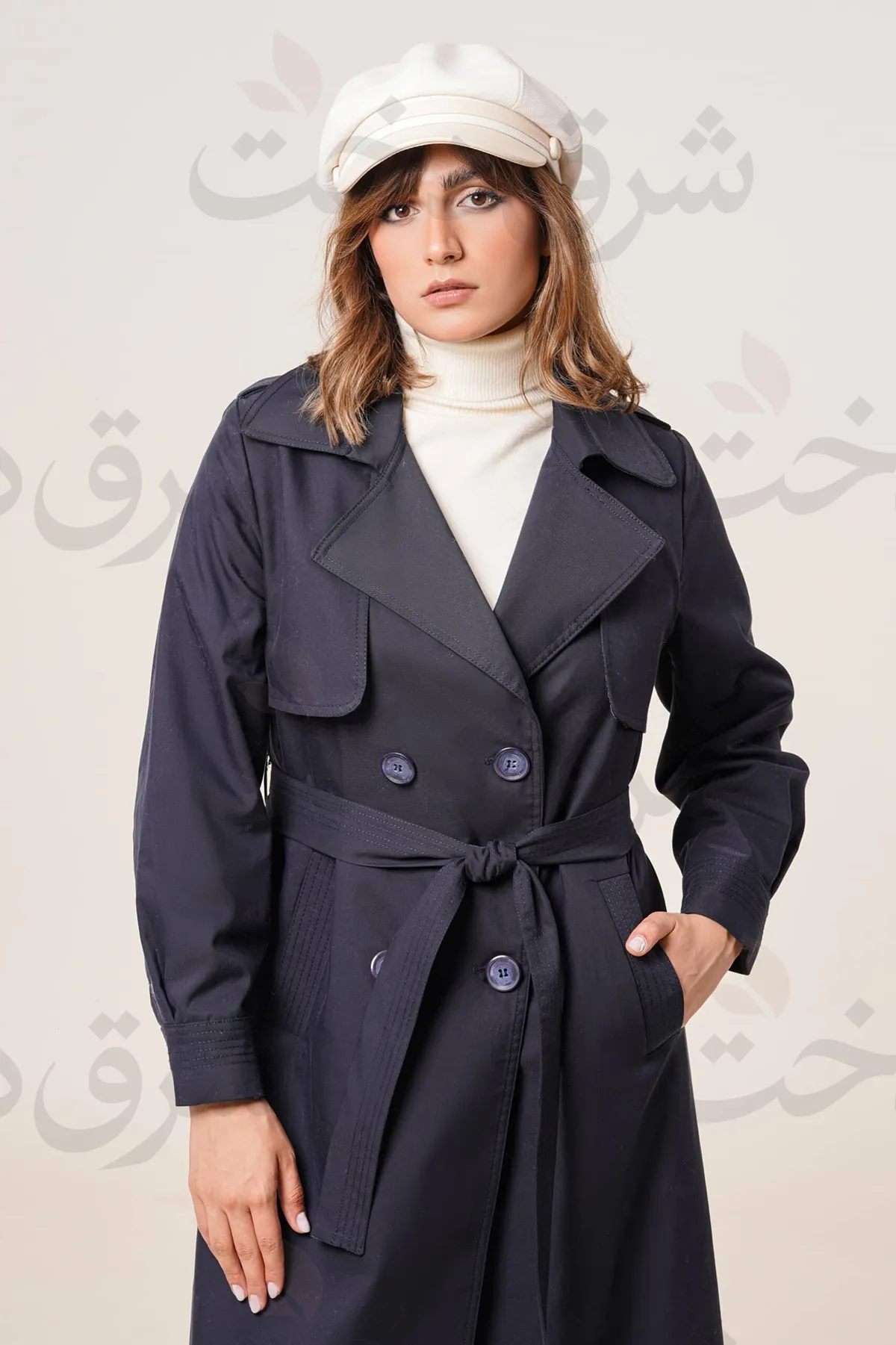 بارانی بلند زنانه مدل سیمین (3 رنگ)
