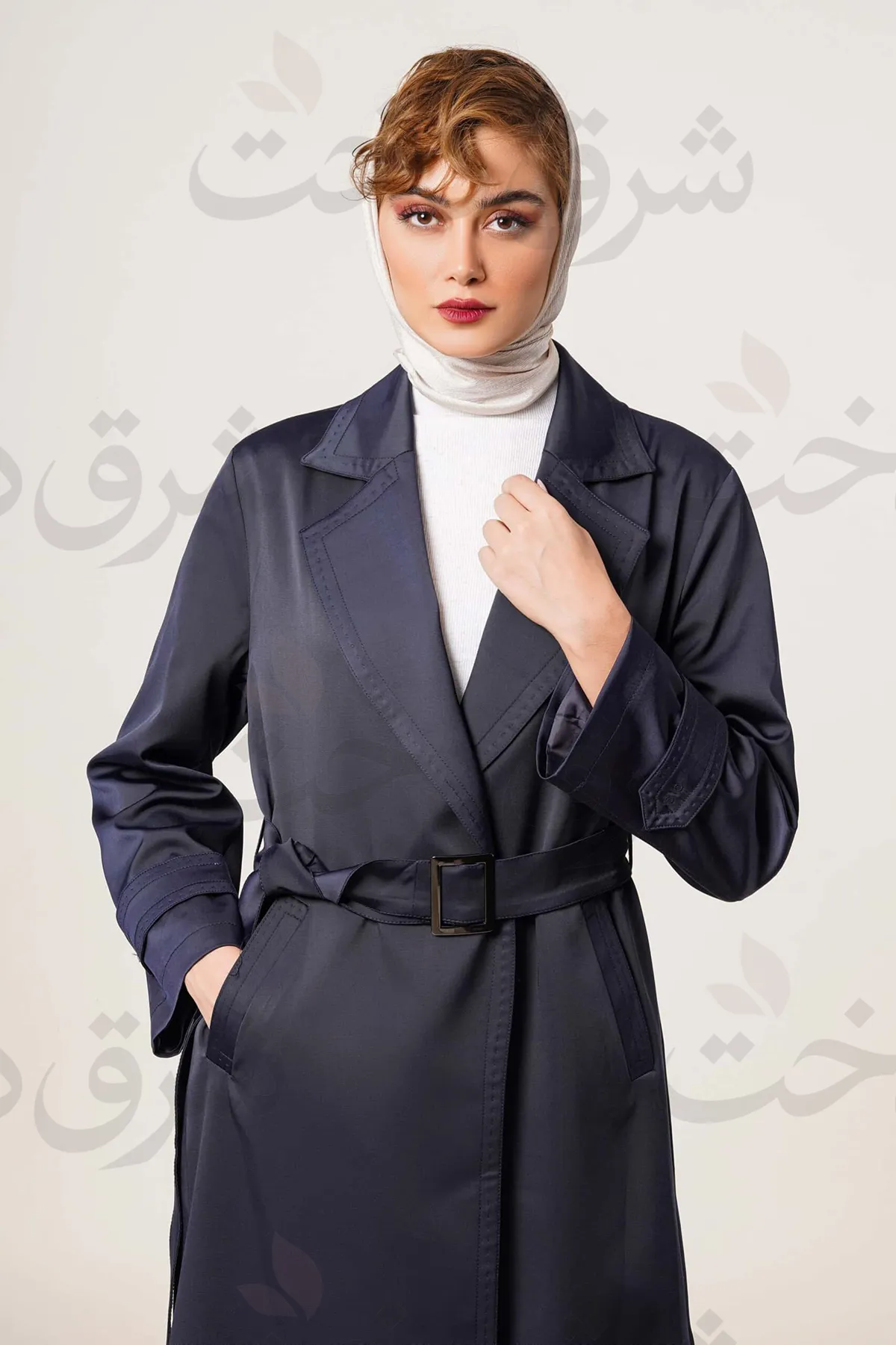 بارانی بلند زنانه مدل تابان