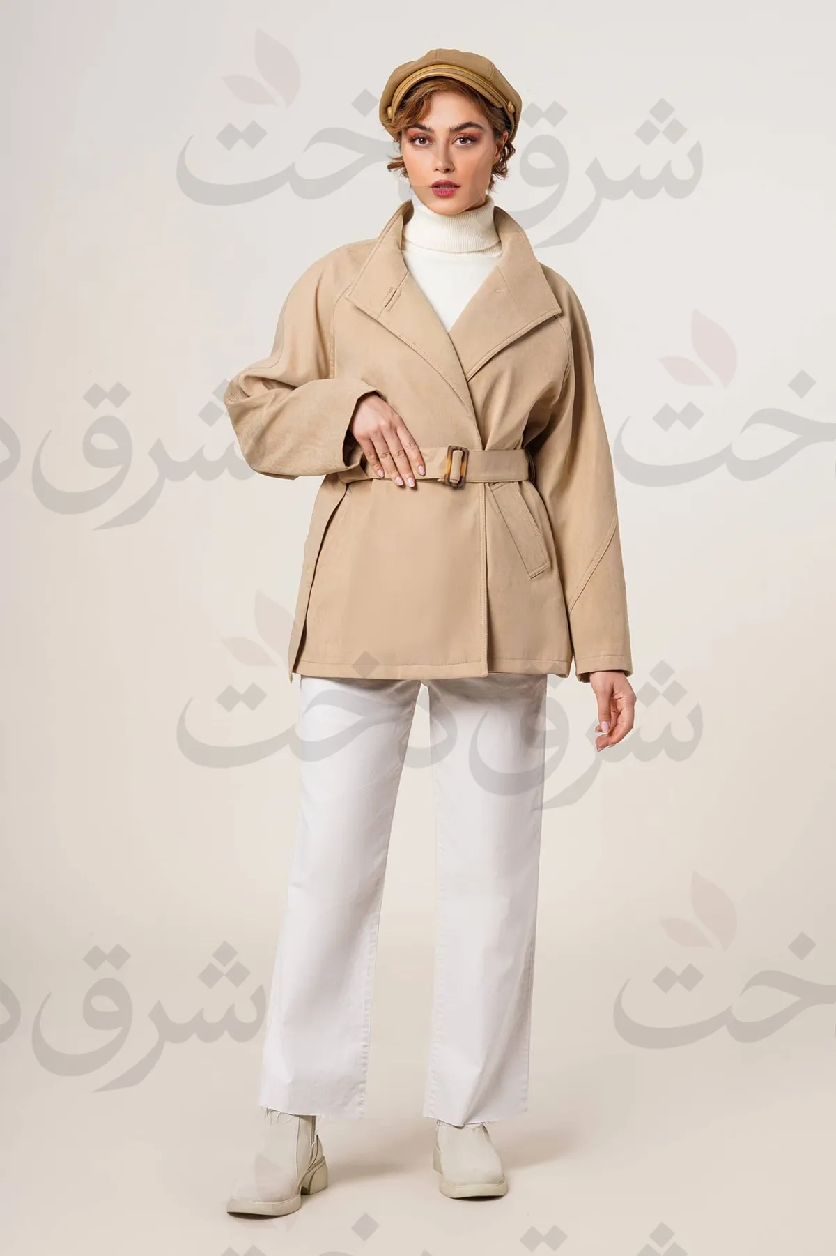 بارانی کوتاه زنانه مدل رونا (4 رنگ)