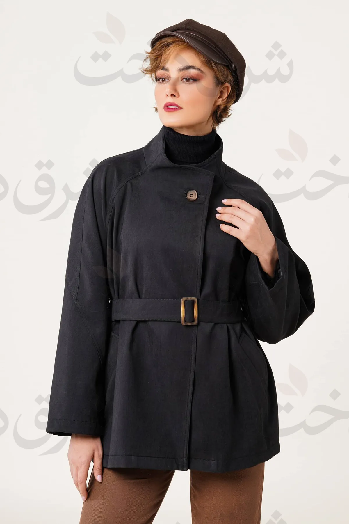 بارانی کوتاه زنانه مدل رونا (4 رنگ)