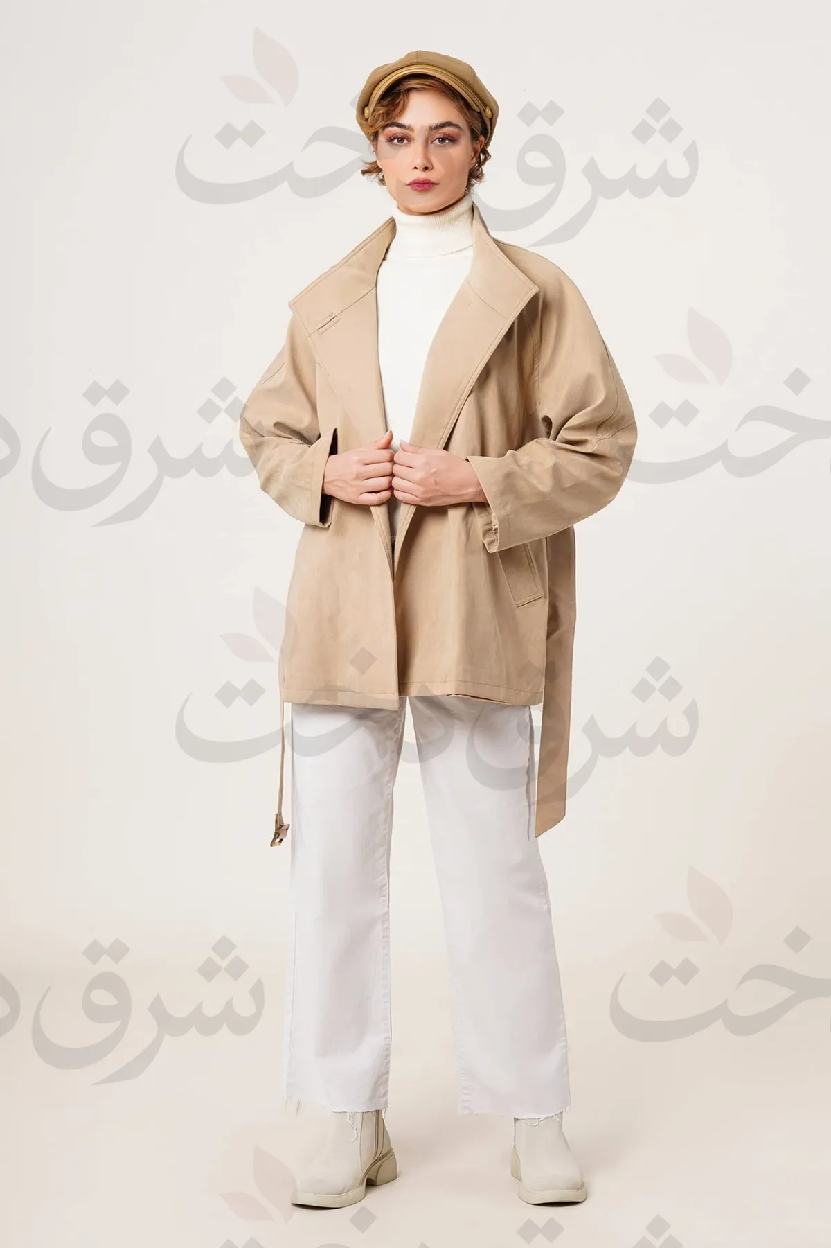 بارانی کوتاه زنانه مدل رونا (4 رنگ)