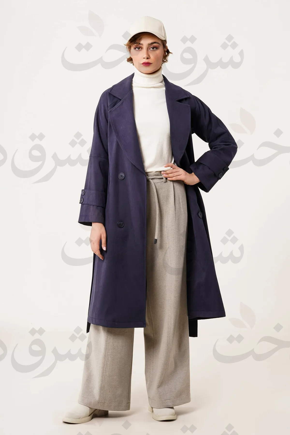 بارانی بلند زنانه مدل نایسا (4 رنگ)