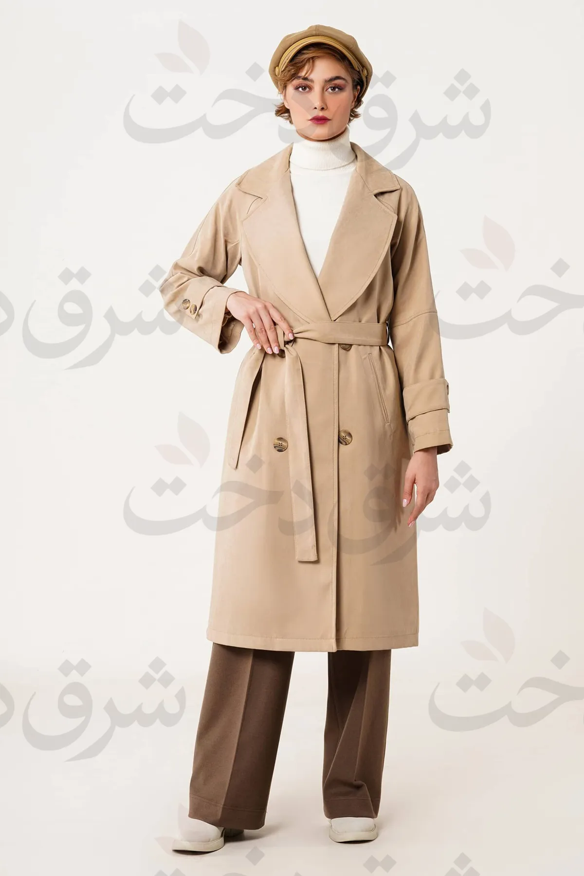 بارانی بلند زنانه مدل نایسا (4 رنگ)