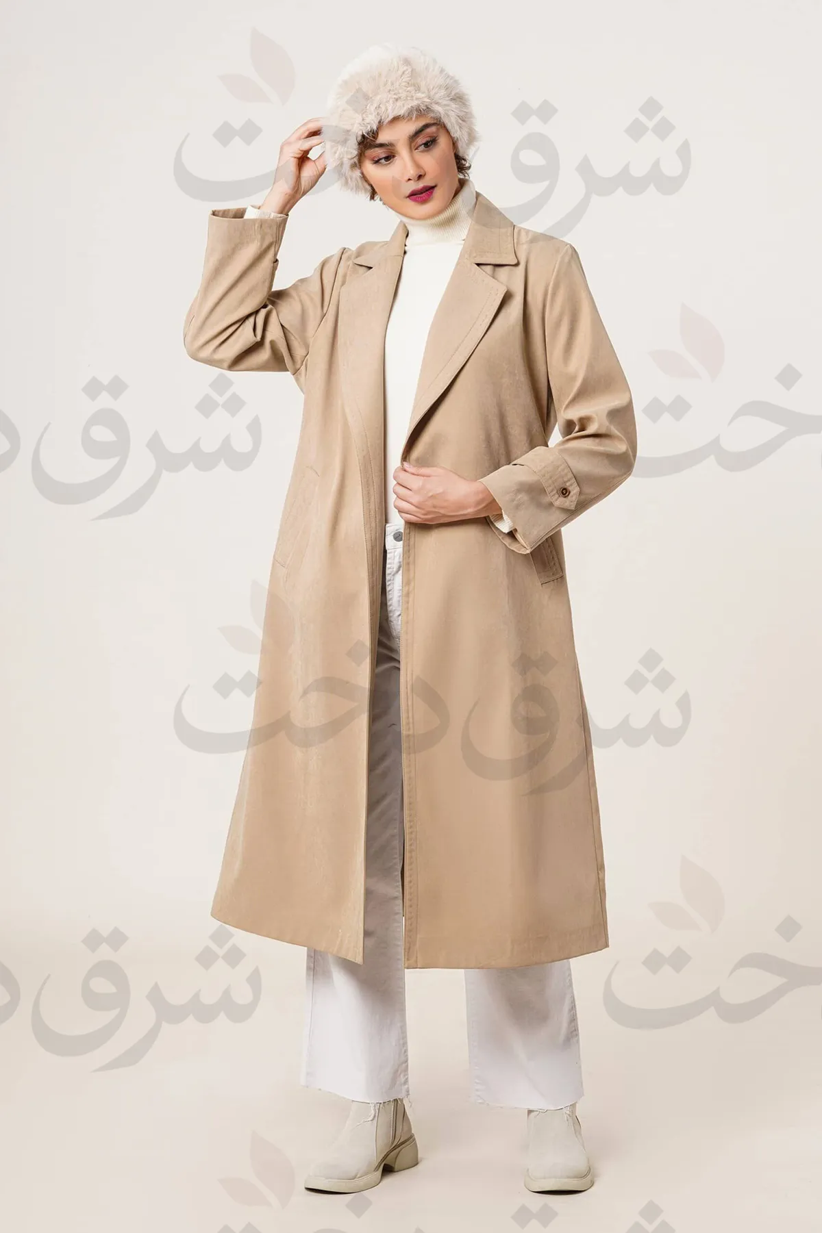 بارانی بلند زنانه مدل آوینا (4 رنگ)
